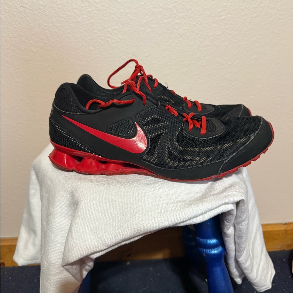Nike Black and Red Running Shoes